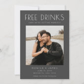 Modernes, lustiges Foto Hochzeit rettet das Datum Ankündigung (Vorderseite)