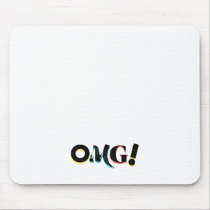 Modernes, lustiges, lebendiges, kühnes, trendiges mousepad