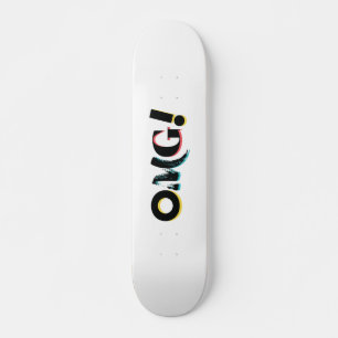 Modernes, lustiges, lebendiges, kühnes, trendiges  skateboard