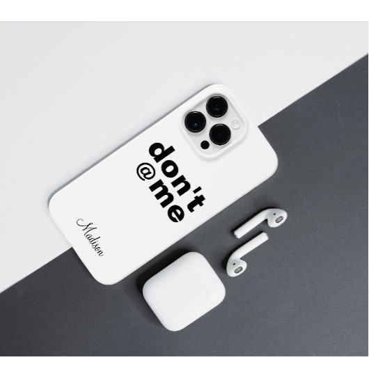 Modernes lustiges Sprichwort Don't @ Me pink Indiv Case-Mate iPhone Hülle