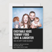 Modernes, lustiges "Zitat" Familienfest Weihnachte Feiertagskarte (Vorderseite)