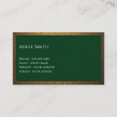 Modernes, luxuriöses Kupfergold-Glitzer Visitenkarte (Rückseite)