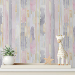 Modernes Luxus Abstrakt Pink Gray Gold Muster Tapete