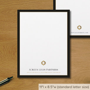 Modernes Luxus-Business-Logo Briefbogen