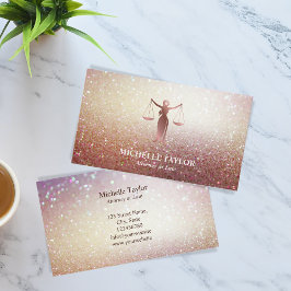 Modernes Luxus Gold Anwaltsbüro Visitenkarte