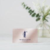 Modernes Luxus Gold Anwaltsbüro Visitenkarte (Stehend Vorderseite)