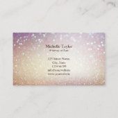 Modernes Luxus Gold Anwaltsbüro Visitenkarte (Rückseite)