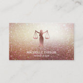 Modernes Luxus Gold Anwaltsbüro Visitenkarte (Vorderseite)