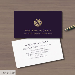 Modernes Luxus-Logo Visitenkarte