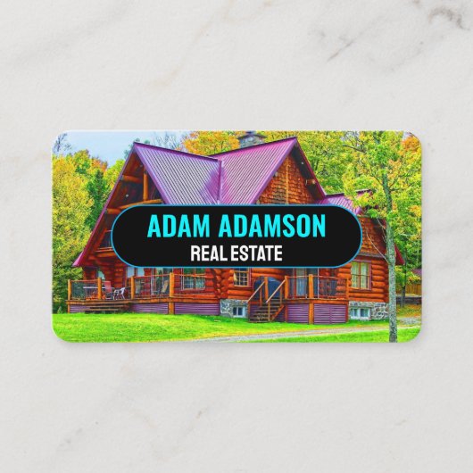 Modernes Luxus Real Anwesen (QR Code) Realtor Hous Visitenkarte (Vorderseite)