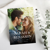 Modernes M Foto Vertikal Save the Date Einladung