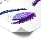 Modernes, mädchenhaft inspirierend motivierend Zit Poster (Ecke)