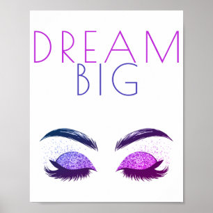 Modernes, mädchenhaft inspirierend motivierend Zit Poster