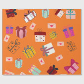 Modernes mädchenhaftes Geburtstag Geschenkpapier (Flach)