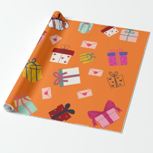 Modernes mädchenhaftes Geburtstag Geschenkpapier