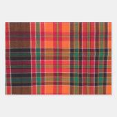 Modernes Madras Kariert Square Pattern Karibik Geschenkpapier Set (Vorderseite 2)