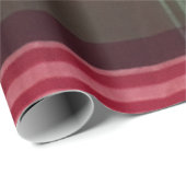 Modernes Madras Kariertes rotes Green Square Muste Geschenkpapier (Rolleneckpunkt)