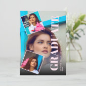 Modernes Magazin 3 Fotos Abschluss Ankündigung (Stehend Vorderseite)