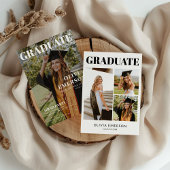 Modernes Magazin Cover Abschluss Einladung