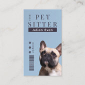 Modernes Magazin Cover Dog Trainer Pet Sitter Visitenkarte (Vorderseite)