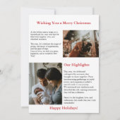 Modernes Magazin Cover Family Foto Highlights Einladung (Rückseite)