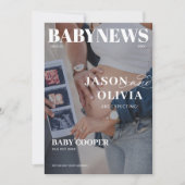 Modernes Magazin Cover Pregnancy Ankündigung (Vorderseite)