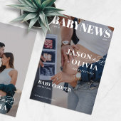 Modernes Magazin Cover Pregnancy Ankündigung