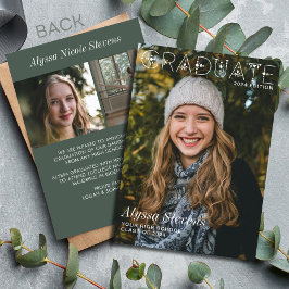 Modernes Magazin für Graduate Foto Ankündigung