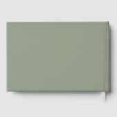 Modernes Magazin Green Happy Rente Personalisiert Gästebuch (Rückseite)