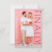 Modernes Magazin Look Endlich Foto Save The Date (Vorderseite)