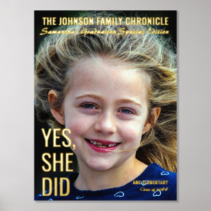 Modernes Magazin "Senior Abschluss Cover Grad Foto Foliendrucke