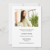 Modernes Magazine Foto Abschluss Einladung (Rückseite)