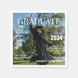 Modernes Magazine Foto Abschluss Serviette