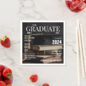 Modernes Magazine Foto Abschluss Serviette (Beispiel)