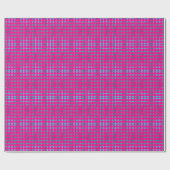 Modernes Magenta Metallisches Aquamarines Blumenmu Geschenkpapier (Flach)