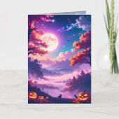 Modernes magisches Halloween Karte (Vorderseite)