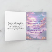 Modernes magisches Halloween Karte (Innenseite)