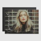 Modernes Magnet für Abschluss-Ankündigung von Skri (Vorne/Hinten)