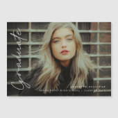 Modernes Magnet für Abschluss-Ankündigung von Skri (Vorderseite)