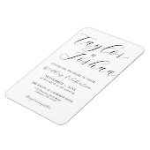 Modernes Magnet für Hochzeitsfeiern (Linke Seite)