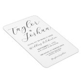 Modernes Magnet für Hochzeitsfeiern (Rechte Seite)