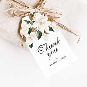 Modernes magnolisches Blumengeschenk Geschenkanhänger