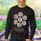 Modernes Mahnmal 7 Foto Collage Beerdigung Sweatshirt