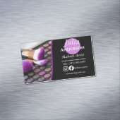 modernes Makeup Artist MUA Foto Kleinunternehmen Magnetische Visitenkarte (Beispiel)