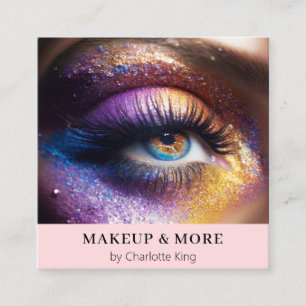 Modernes, Makeup-Foto Quadratische Visitenkarte