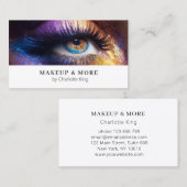 Modernes, Makeup-Foto Visitenkarte (Vorne/Hinten)