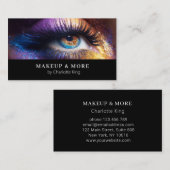 Modernes, Makeup-Foto Visitenkarte (Vorne/Hinten)