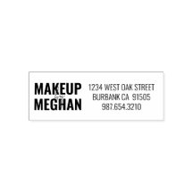 Modernes Makeup-Studio Name Rücksendeadresse Telef