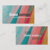 Modernes Malerdesign Visitenkarte (Vorne/Hinten)