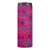 MODERNES MANDALA ROSE FARBE PINK THERMOSBECHER (Rückseite)